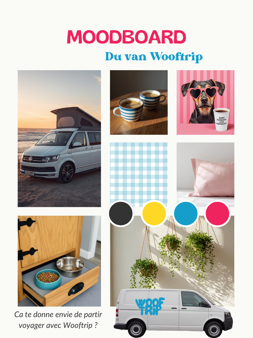 Van WoofTrip dog-friendly moodboard décoration