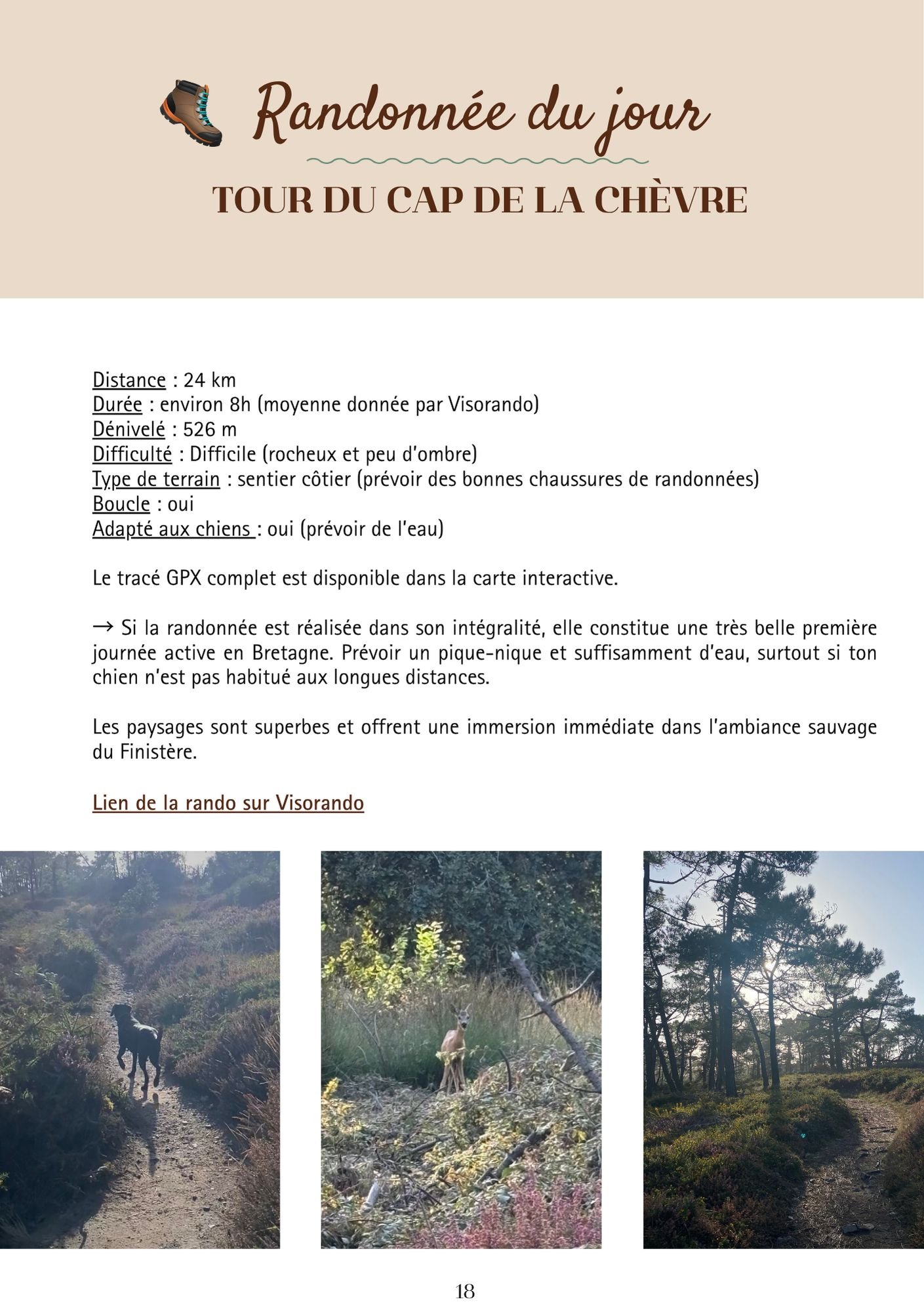 Randonnée du jour - Roadbook Clara.roadtrip